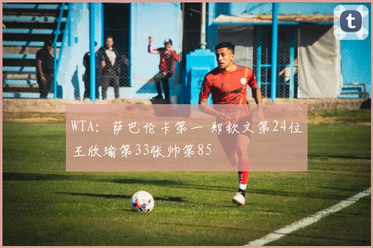 WTA：萨巴伦卡第一 郑钦文第24位王欣瑜第33张帅第85