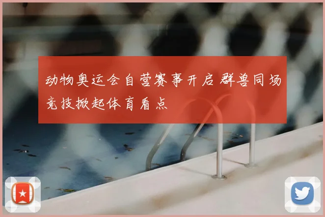 动物奥运会自营赛事开启 群兽同场竞技掀起体育看点